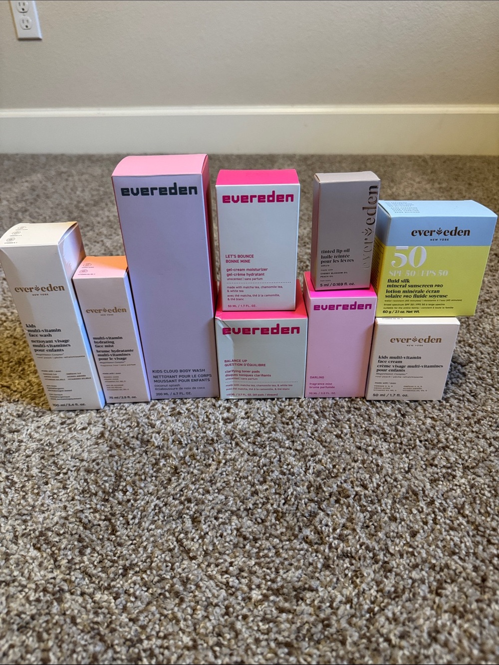 evereden skin bundle for teens and pre teens